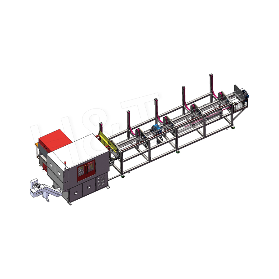 새로운 로터리 커팅 및 챔퍼링 통합 자동화 라인